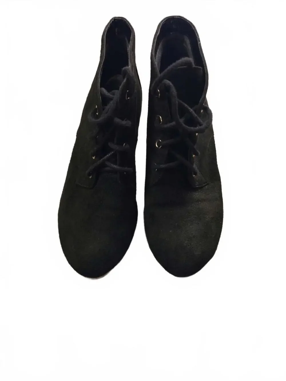 Dr. Scholl's Black Suede Wedge Ankle Boots